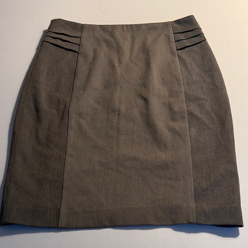 Express Classic Womens Pencil Skirt - Gray/ brown